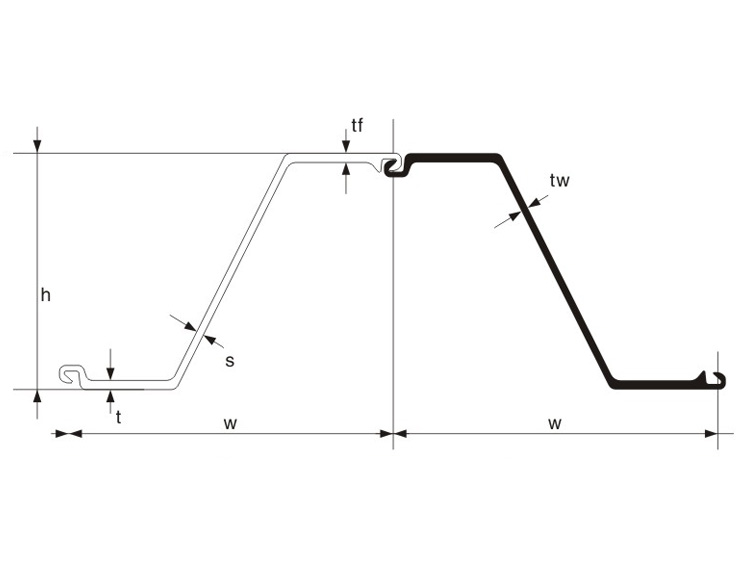 Euro standard Z steel sheet pile